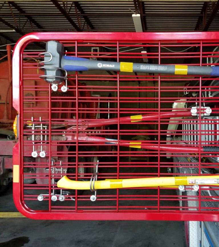 fire truck tool mounts