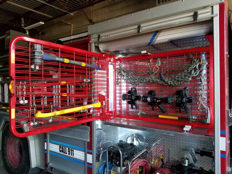 fire truck tool mounts